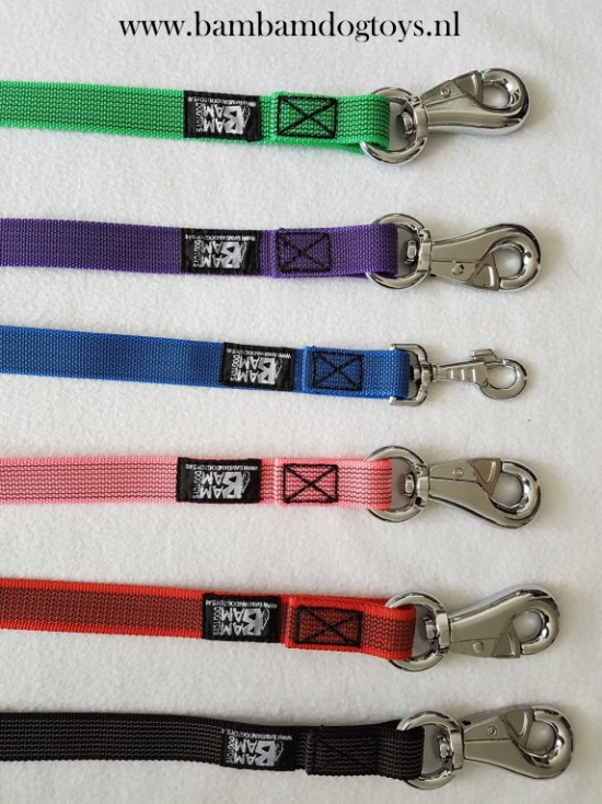 BamBam Antislip Deluxe hondenlijn/riem 1 meter en langer
