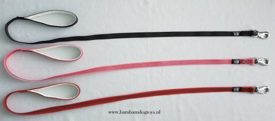 BamBam Antislip Deluxe hondenlijn/riem 1 meter en langer